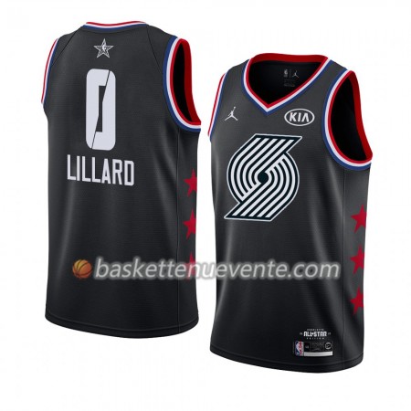 Maillot Basket Portland Trail Blazers Damian Lillard 0 2019 All-Star Jordan Brand Noir Swingman - Homme